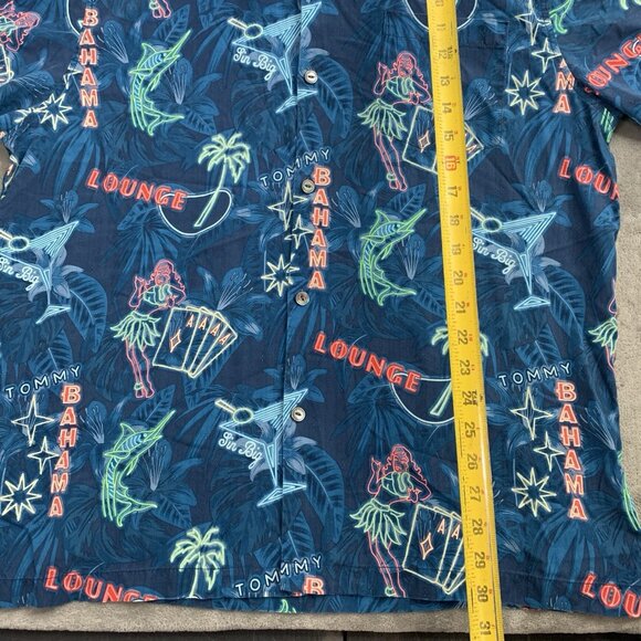 Tommy Bahama Shirt Mens XL This Is How I Roll Camp Silk Poker Hula Loop Collar - Picture 2 of 9